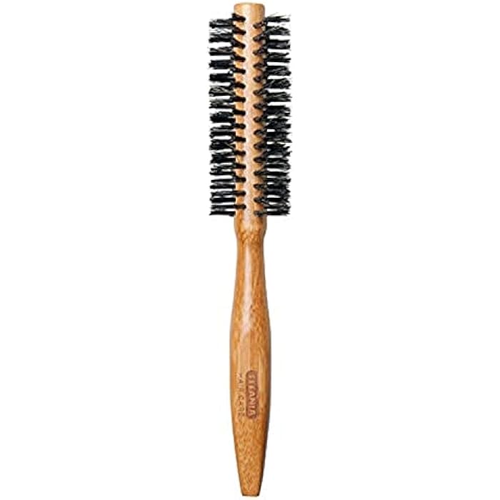 TITANIA Wooden Round Brush, Bamboo Hairbrush - Image 1